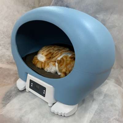 Heated indoor Portable fancy plastic electric  warm and cool  pet  house for cat or dog